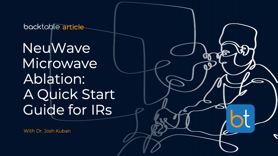 The NeuWave Microwave Ablation System A Quick Start Guide for IRs